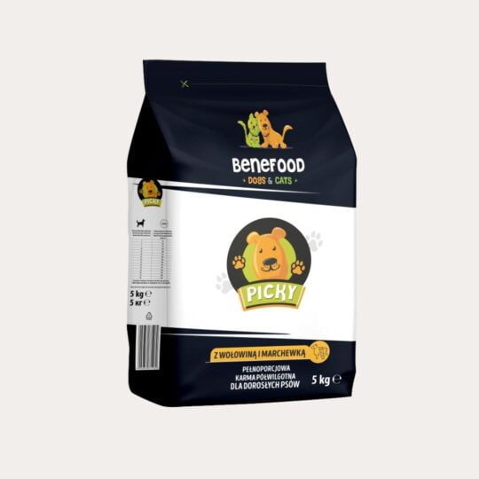 PICKY <br> z wołowiną i marchewką <br> 5kg