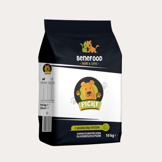 PICKY <br> z jagnięciną i ryżem <br> 10kg