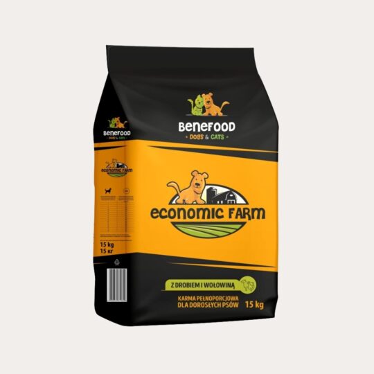 ECONOMIC FARM  <br> z drobiem i wołowiną <br> 15kg
