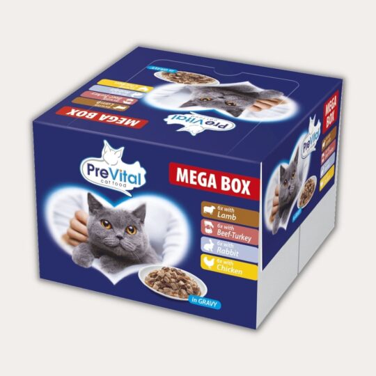 PreVital 24-PACK Jagnięcina - Królik - Kurczak - Wołowina & Indyk