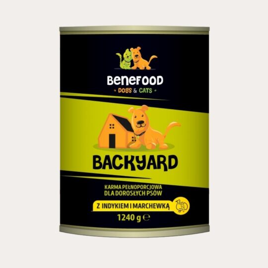 BACKYARD <br> z indykiem i marchewką 1240g